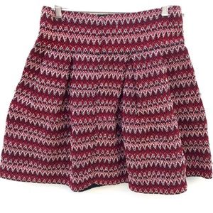 H&M Elastic Flare Skirt Embroidered Effect